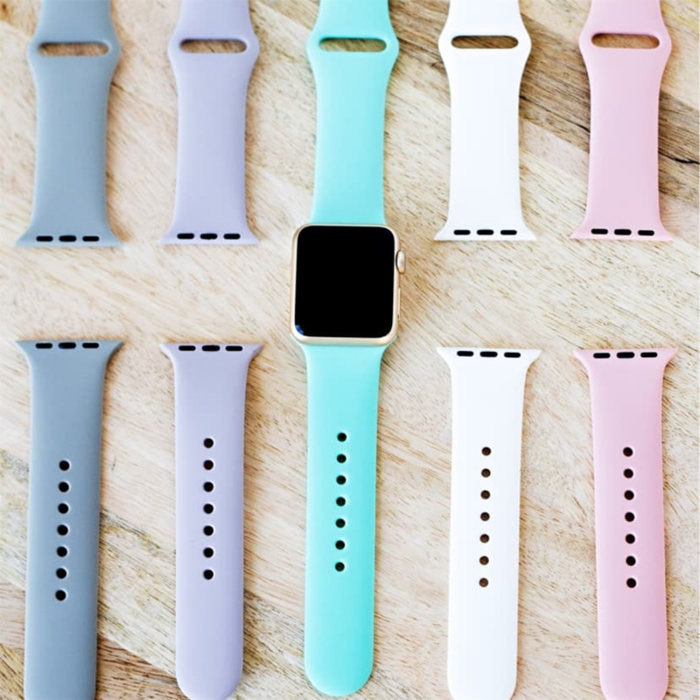 Silicone Strap For Apple Watch band 44mm 42mm iwatch band 44mm 42mm Sport Bracelet belt